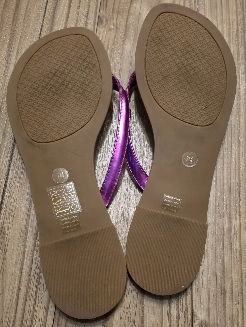 Tory Burch Metallic Flip-Flop Sandals - Women's